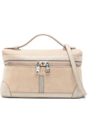 PESERICO SIGN Suede cross body bag