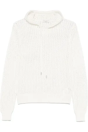 PESERICO SIGN Sequined knitted hoodie