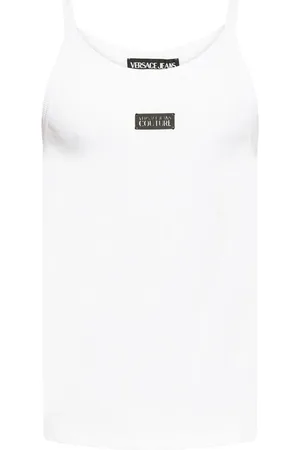 VERSACE Logo ribbed top