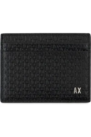 Armani Exchange Monogram-debossed cardholder