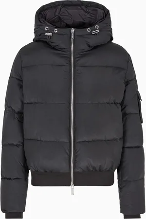 Armani Exchange Logo-patch puffer jacket