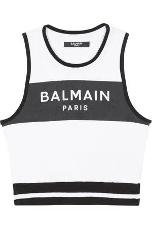 Balmain Logo-print sleeveless sweatshirt