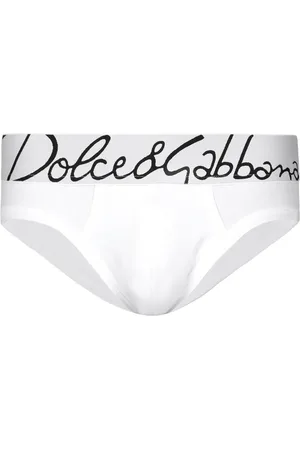 Dolce & Gabbana Logo-waistband stretch-cotton briefs