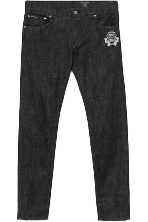 Dolce & Gabbana Logo-patch skinny jeans