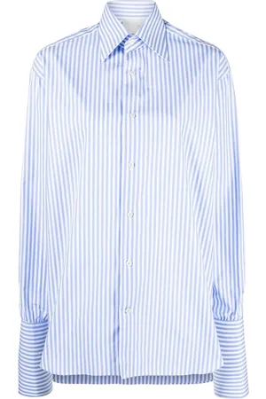 Woera Stripe-pattern long-sleeved shirt