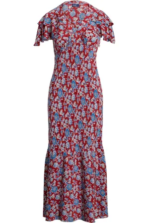 Ralph Lauren Floral-print silk midi dress