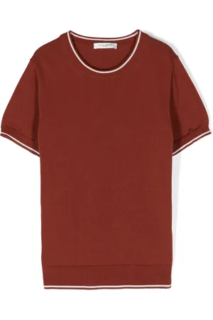 Paolo Pecora Stripe-edge cotton T-shirt