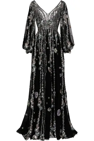 Saiid Kobeisy Beaded tulle gown