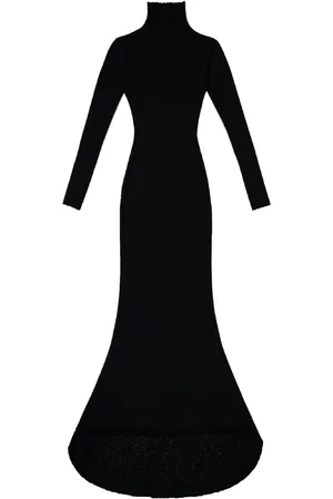 Mainless Semi-sheer maxi dress
