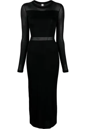 Totême Semi-sheer fine-knit dress