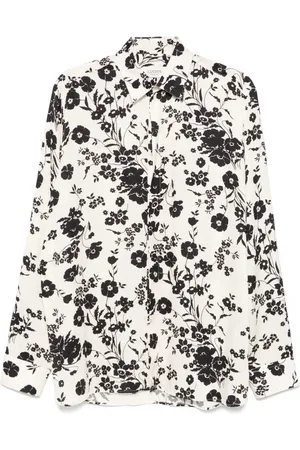 LANEUS Floral-print shirt
