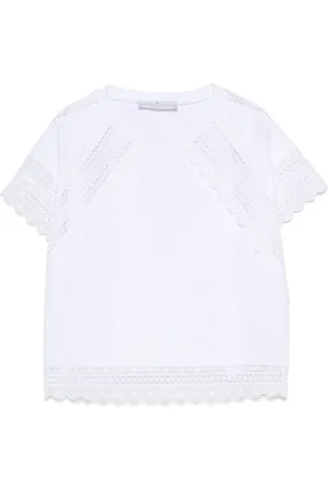 ERMANNO SCERVINO Lace-trim T-shirt