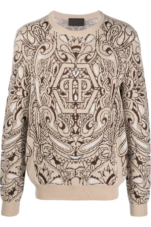 Philipp Plein Paisley-print cashmere-silk jumper