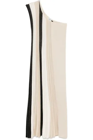 MRZ Plissé clourblock midi dress