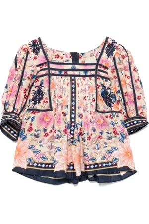 Farm Rio Superbloom Tapestry blouse