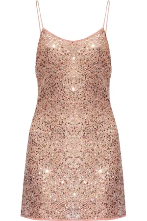 Oseree Sequin-embellished mini dress