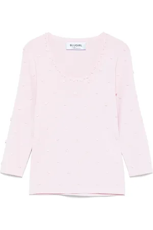 Blugirl Floral-appliqué top