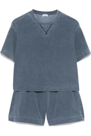 Il gufo Bleach-effect shorts set