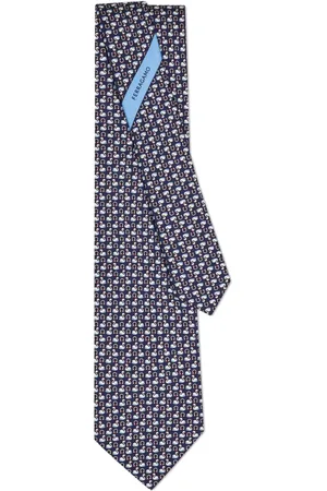Salvatore Ferragamo Swan-print silk tie