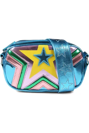 Stella McCartney Metallic-finish shoulder bag