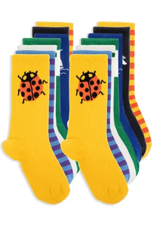 Mini Rodini Mid-calf socks (pack of six)