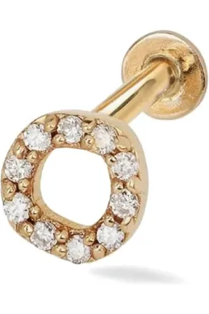 Lark & Berry 14kt yellow Open Halo diamond earring