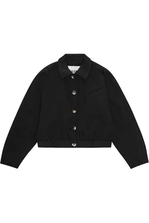 Ganni Buttoned-up cropped jacket