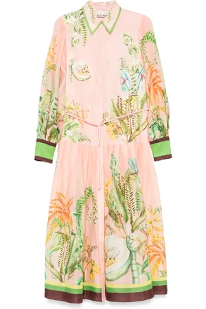 ALÉMAIS Papaya shirt dress