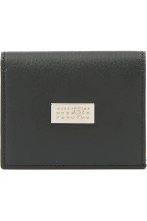 Maison Margiela Logo plaque leather bi-fold wallet