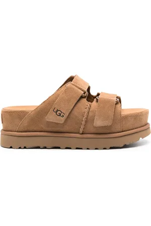 UGG Goldenstar Hi suede slides