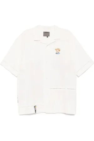 Musium Div. Logo-embroidered shirt