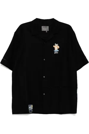 Musium Div. Logo-embroidered shirt