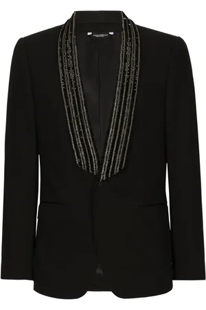 Dolce & Gabbana Sequin-embellished single-breasted blazer