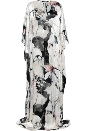 Roberto Cavalli Marble-pattern kaftan