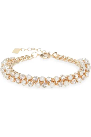 ROSANTICA Faux-pearl and crystal embellished bracelet