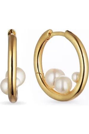 Otiumberg Trio Pearl hoop earrings