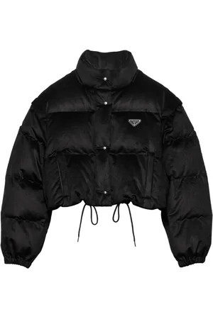 Prada Convertible cropped puffer jacket