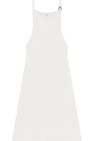 Courrèges Buckle-detail ribbed dress