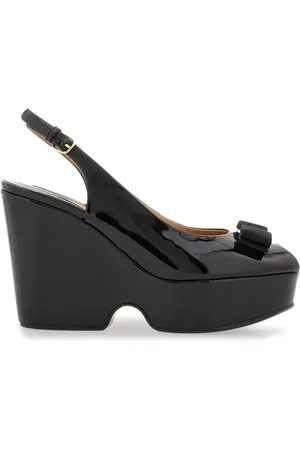 Salvatore Ferragamo Vara bow platform leather sandals