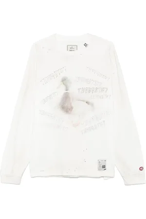Maison Mihara Yasuhiro Duck-print distressed T-shirt