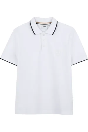 HUGO BOSS Logo-embroidered cotton polo shirt