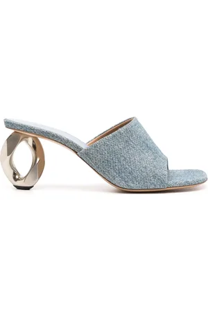 J.W.Anderson 80mm chain-heel leather mules