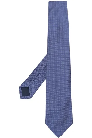 Ralph Lauren Polka dot embroidered silk tie