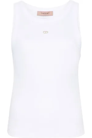 Twin-Set Cut out-detail ribbed top