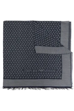 Emporio Armani Logo print scarf