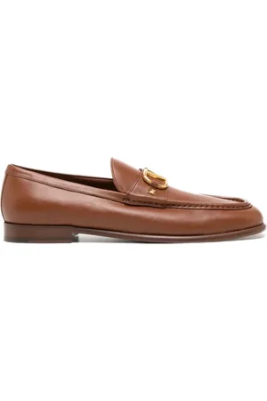 VALENTINO GARAVANI Logo-plaque detail loafers