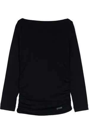 MONNALISA Ruched jersey T-shirt