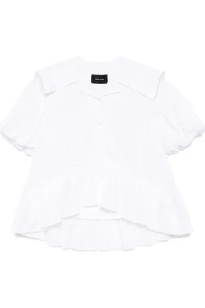 Simone Rocha Sailor-collar puff-sleeves shirt