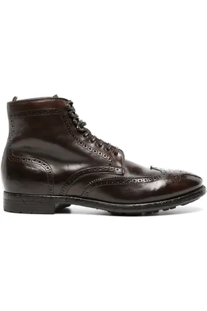 Officine creative Prince perforated leather boots