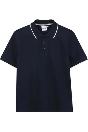 HUGO BOSS Logo-embroidered cotton polo shirt